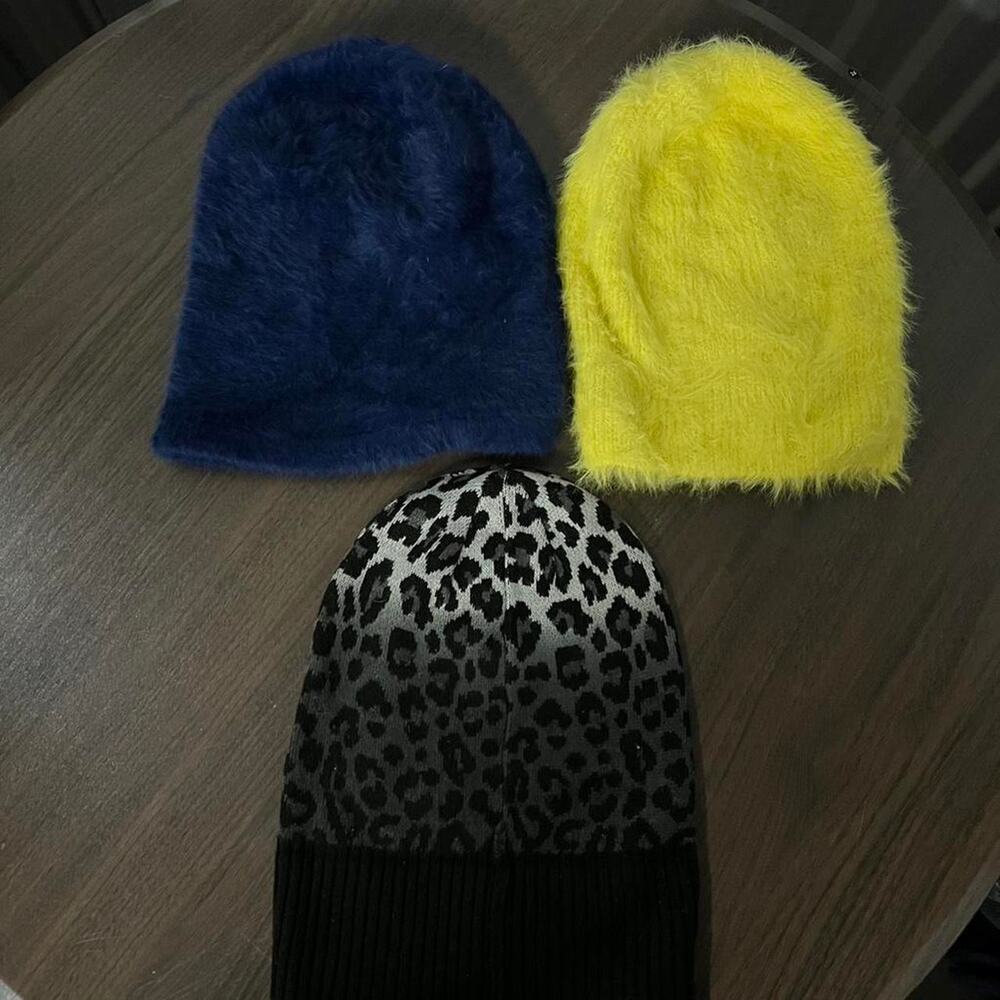 Bundle of furry beanies
